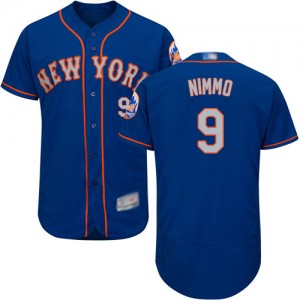 Authentic Men's Brandon Nimmo Royal/Gray Alternate Jersey - #9 Baseball New York Mets Flex Base