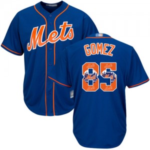 Authentic Men's Carlos Gomez Royal Blue Jersey - #85 Baseball New York Mets Cool Base Team Logo Fashion