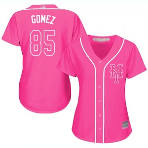 Authentic Women's Carlos Gomez Pink Jersey - #85 Baseball New York Mets Cool Base Fashion
