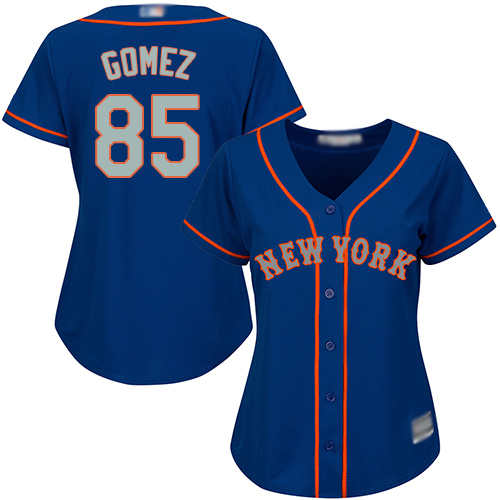 Authentic Women's Carlos Gomez Royal Blue Alternate Road Jersey - #85 Baseball New York Mets Cool Base