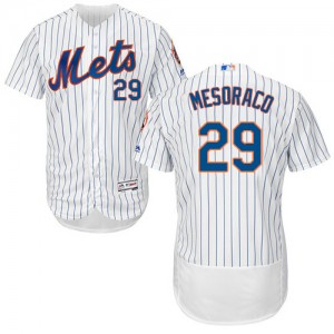 Authentic Men's Devin Mesoraco White Home Jersey - #29 Baseball New York Mets Flex Base