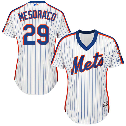 Authentic Women's Devin Mesoraco White Alternate Jersey - #29 Baseball New York Mets Cool Base