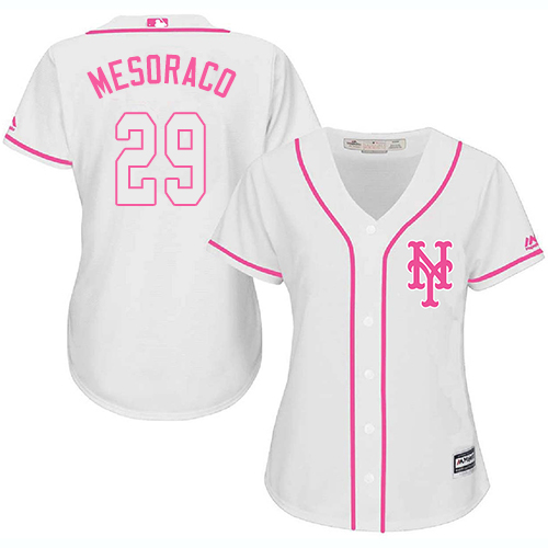 Authentic Women's Devin Mesoraco White Jersey - #29 Baseball New York Mets Cool Base Fashion