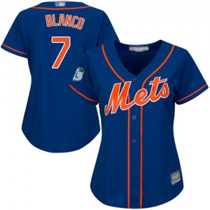 Authentic Women's Gregor Blanco Royal Blue Alternate Home Jersey - #7 Baseball New York Mets Cool Base