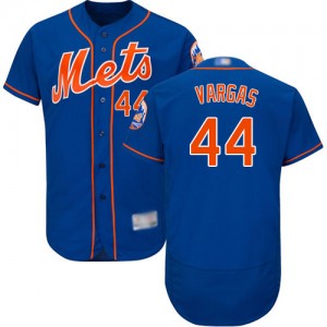 Authentic Men's Jason Vargas Royal Blue Alternate Jersey - #44 Baseball New York Mets Flex Base