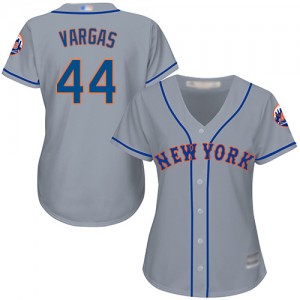 Authentic Women's Jason Vargas Grey Road Jersey - #44 Baseball New York Mets Cool Base