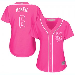 Authentic Women's Jeff McNeil Pink Jersey - #6 Baseball New York Mets Cool Base Fashion