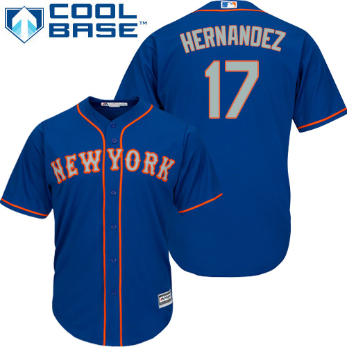 Men's New York Mets #17 Keith Hernandez Replica Royal Blue Alternate Road Cool Base Baseball Jersey