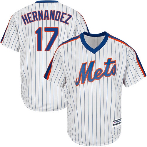 Men's New York Mets #17 Keith Hernandez Replica White Alternate Cool Base Baseball Jersey