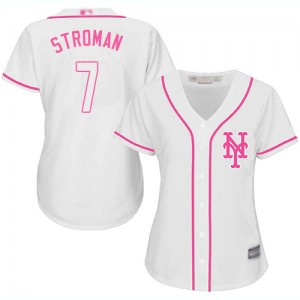Authentic Women's Marcus Stroman White Jersey - #7 Baseball New York Mets Cool Base Fashion