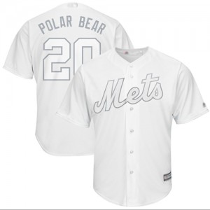 Authentic Men's Pete Alonso White Jersey - #20 Baseball New York Mets 