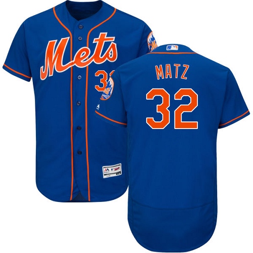 Men's New York Mets #32 Steven Matz Royal Blue Alternate Flex Base Authentic Collection Baseball Jersey