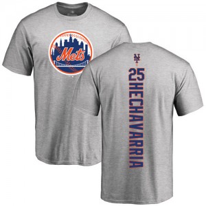 Adeiny Hechavarria Ash Backer - #25 Baseball New York Mets T-Shirt