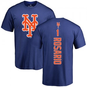 Amed Rosario Royal Blue Backer - #1 Baseball New York Mets T-Shirt