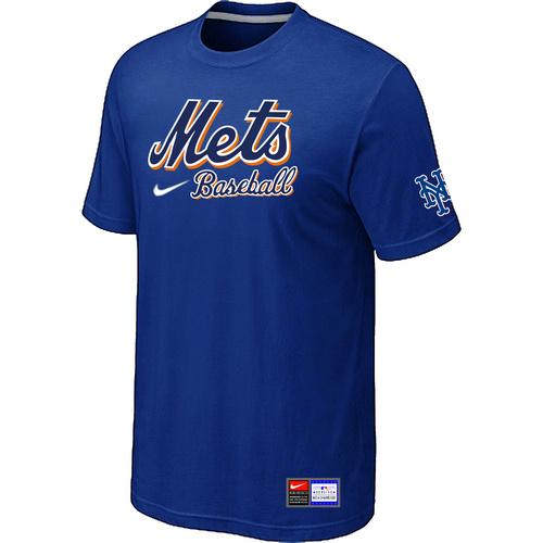 Baseball Men's New York Mets Practice T-Shirt - Blue