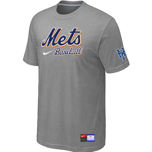 Baseball Men's New York Mets Practice T-Shirt - Grey