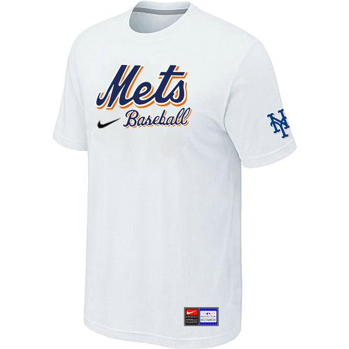 Baseball Men's New York Mets Practice T-Shirt - White